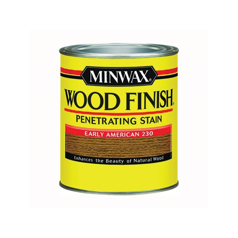 Minwax 223004444 Wood Stain, Early American, Liquid, 0.5 pt, Can Early American