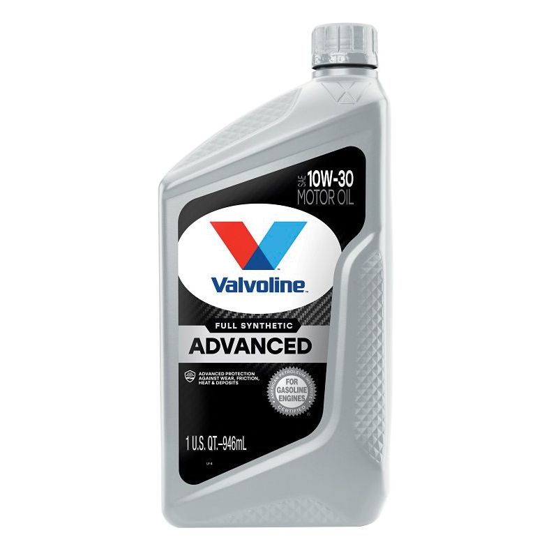 Valvoline VV935 Advanced Full Synthetic Motor Oil, 10W-30, 1 qt, Bottle Amber