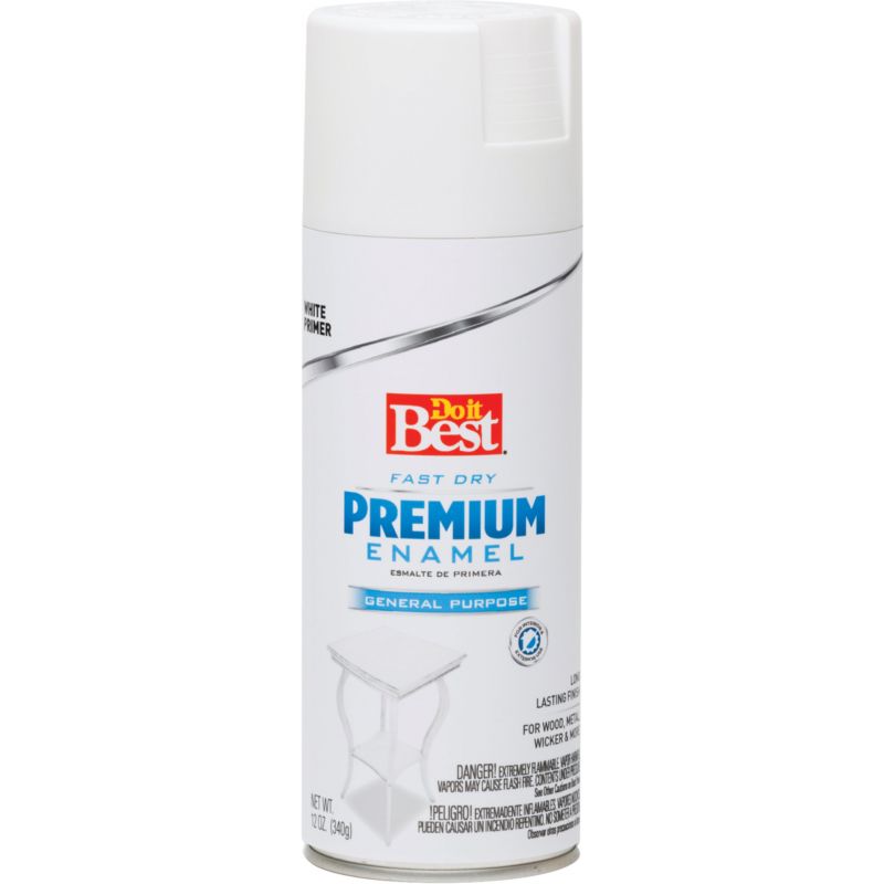Do it Best Premium Enamel All-Purpose Spray Primer White, 12 Oz.