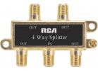 RCA 4-Way Coaxial Splitter