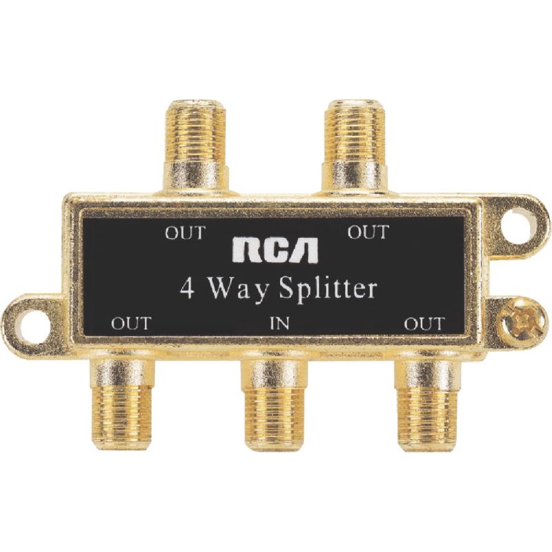 RCA 4-Way Coaxial Splitter