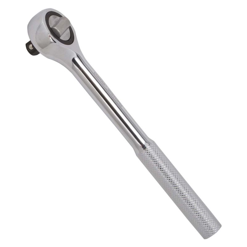 Vulcan MT6490627 Ratchet Handle with Cap, 7-3/4 in OAL, Chrome Silver