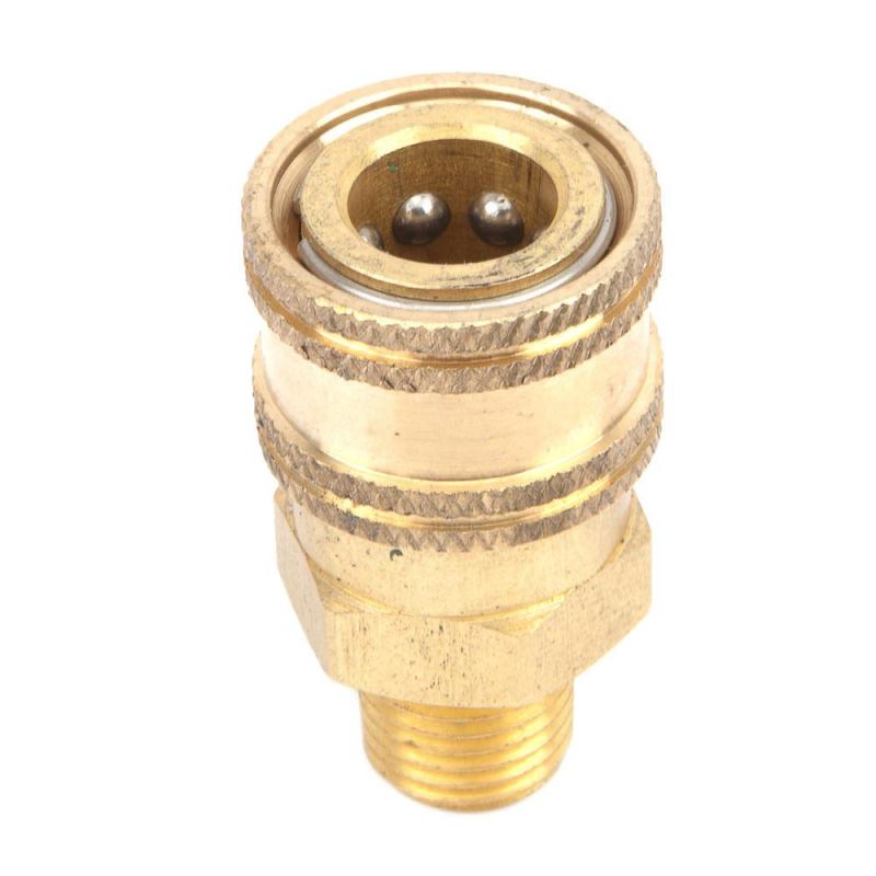 Forney 75126 Quick Coupler, 1/4 in Connection, MNPT, Brass