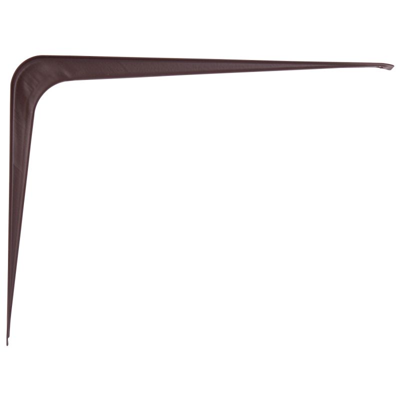 ProSource 21140CHO-PS Shelf Bracket, 110 lb/Pair, 10 in L, 8 in H, Steel, Chocolate Chocolate