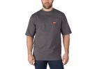 Milwaukee Heavy-Duty Pocket T-Shirt 2XL, Gray