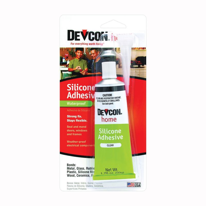 Devcon 12045 Adhesive, Paste, Vinegar, Clear, 1 oz, Tube Clear