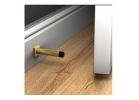 National Hardware Reed N830-528 Door Stop, 1 in Dia Base, 3 in Projection, Aluminum, Brushed Gold Black