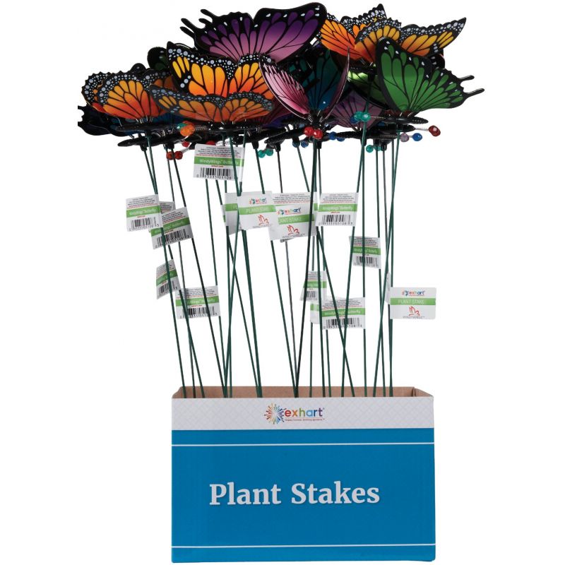 Exhart WindyWings Lawn Ornament Stake Assorted (Pack of 24)