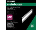 Metabo HPT 17124HPT Connector Nail, 1-1/2 in L, Metal, Basic Bright, Full Round Head, Smooth Shank