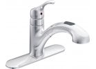 Moen Renzo Single Handle Pull-Out Kitchen Faucet Transitional