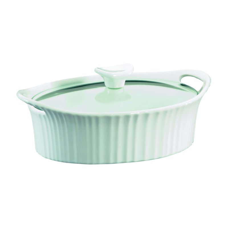 Corningware 1105929 Casserole Dish, 1.5 qt Capacity, Stoneware, French White, Dishwasher Safe: Yes 1.5 Qt, French White