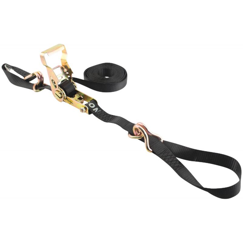 Erickson Ratchet Strap with Floating D Ring Black