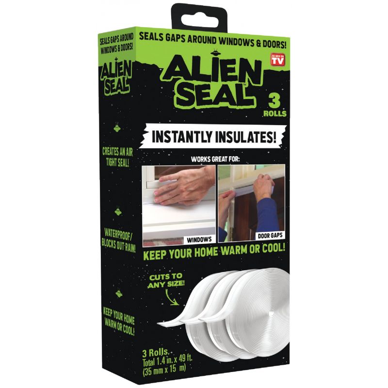 Alien Seal Insulation Tape 1.4 In. W. X 49 Ft. L., White