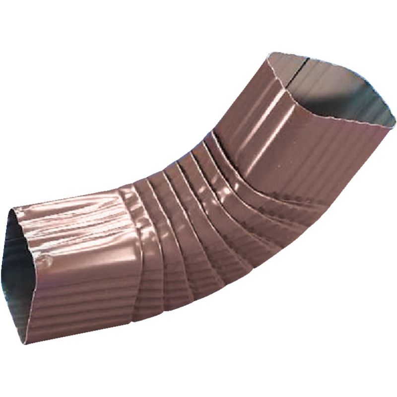 Amerimax Galvanized Side Downspout Elbow Brown