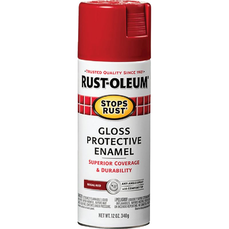Rust-Oleum Stops Rust Protective Enamel Spray Paint Regal Red, 12 Oz.