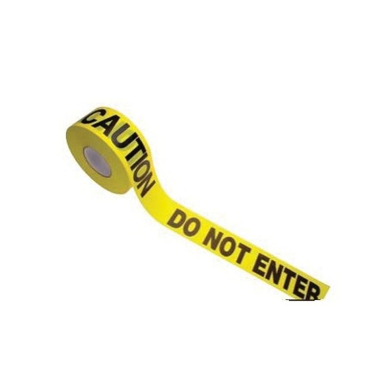 CH Hanson 16002 Barricade Safety Tape, 1000 ft L, 3 in W, Yellow, Polyethylene Yellow