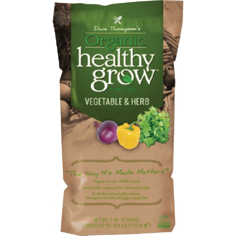 Healthy Grow Organic Vegetable &amp; Herb Food 3 Lb.