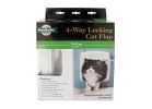 PetSafe PPA00-11325 Four-Way Cat Door, Plastic, White White