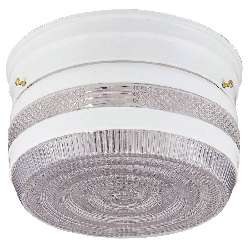 Boston Harbor F13WH01-6859CL-3L Single Light Ceiling Fixture, 120 V, 60 W, 1-Lamp, A19 or CFL Lamp, White Fixture