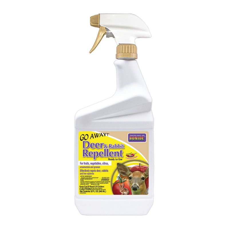 Bonide 230 Deer and Rabbit Repellent, Ready-to-Use Clear/Cloudy