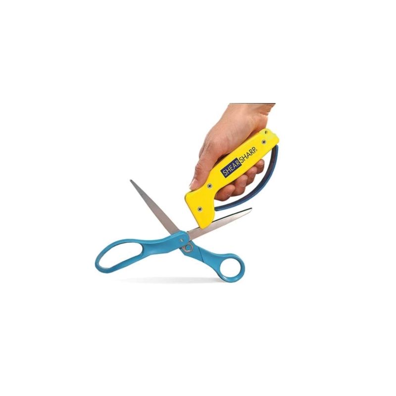  AccuSharp ShearSharp Scissors Sharpener - Sharpener for Scissors,  Garden Shears, Kitchen Shears, Hedge Clippers - Diamond-Honed Tungsten  Carbide - Yellow : Home & Kitchen