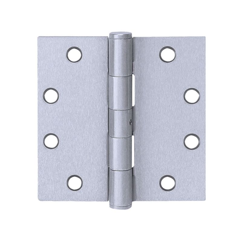Tell Manufacturing H4040 Series HG100322 Square Hinge, 4 in H Frame Leaf, 0.085 in Thick Frame Leaf, Stainless Steel