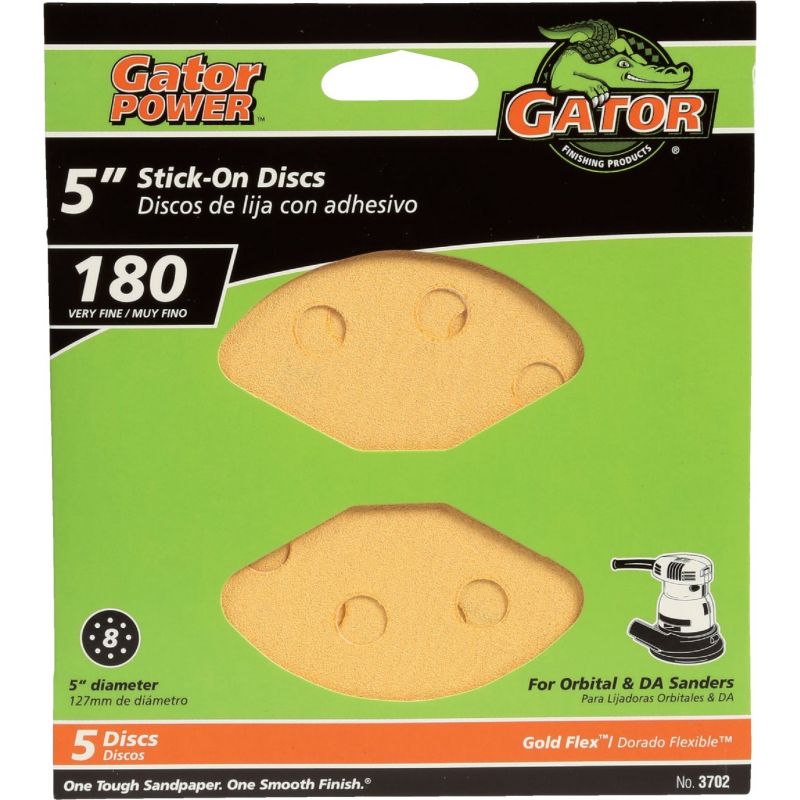 Gator 5 In. Stick-On Vented Sanding Disc