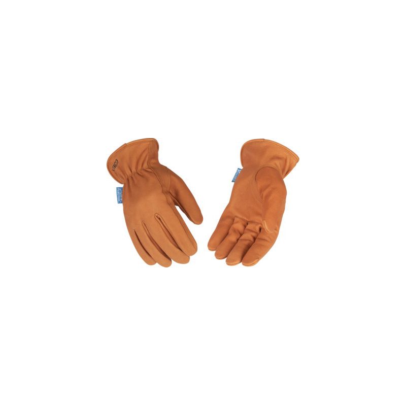 Kinco 381P-M Gloves, M, Keystone Thumb, Elastic Cuff, Buffalo Leather M
