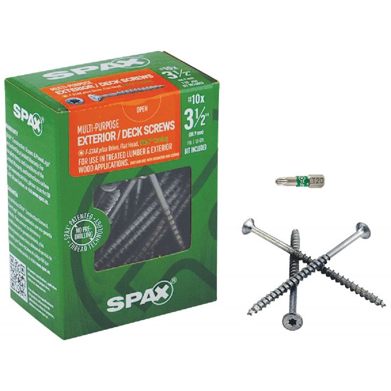 Spax Exterior Flat Head Multi-Material Construction Screw