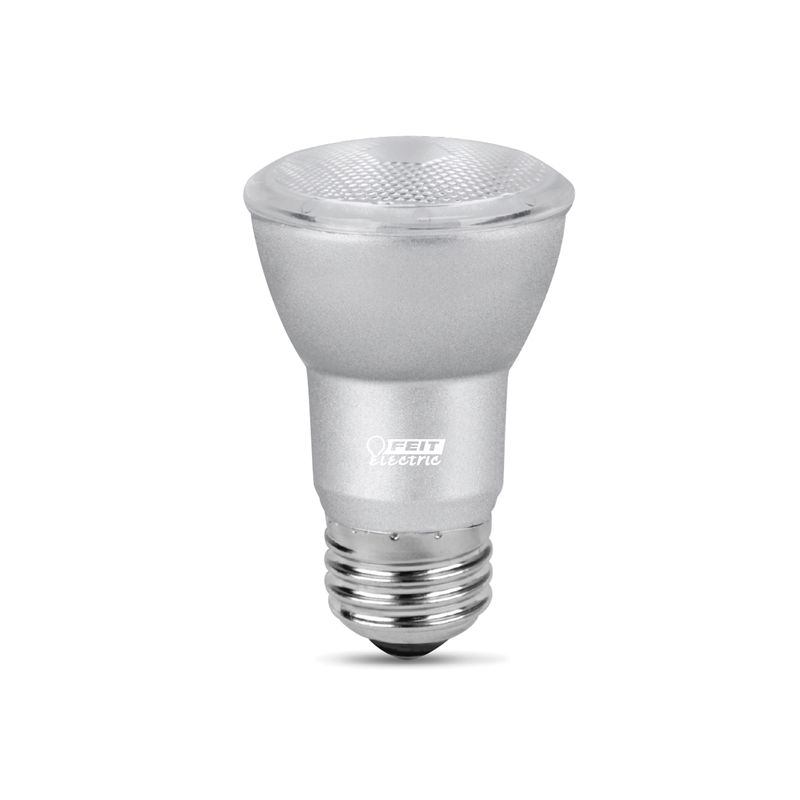 Feit Electric BPPAR16DM/930CA LED Bulb, Flood/Spotlight, PAR16 Lamp, 45 W Equivalent, E26 Lamp Base, Dimmable, Silver