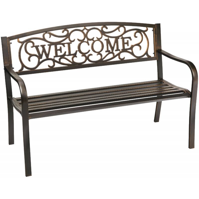 Outdoor Expressions Welcome Bench