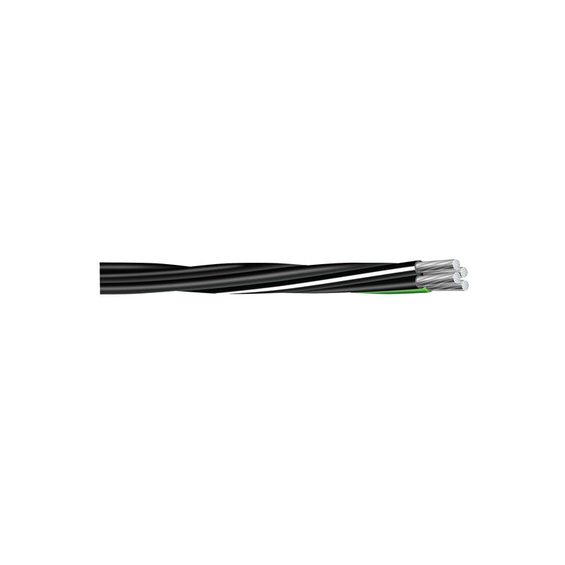Southwire Compact Stranded 8000 4/04/02/04X500MBL Service Entrance Cable, 4 -Conductor, Aluminum Conductor, 600 V