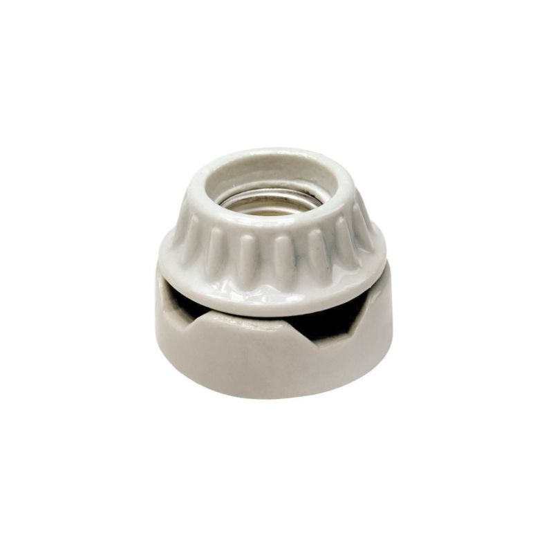Leviton 9880 Lamp Holder, 250 V, 660 W, Porcelain Housing Material, White White