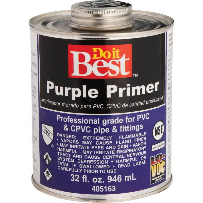 Do it Best Purple Pipe and Fitting Primer 32 Oz., Purple