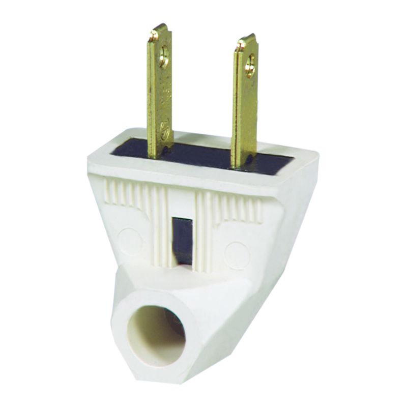 Eaton Wiring Devices 84-6W-BOX Electrical Plug, 2 -Pole, 15 A, 125 V, NEMA: NEMA 1-15, White White