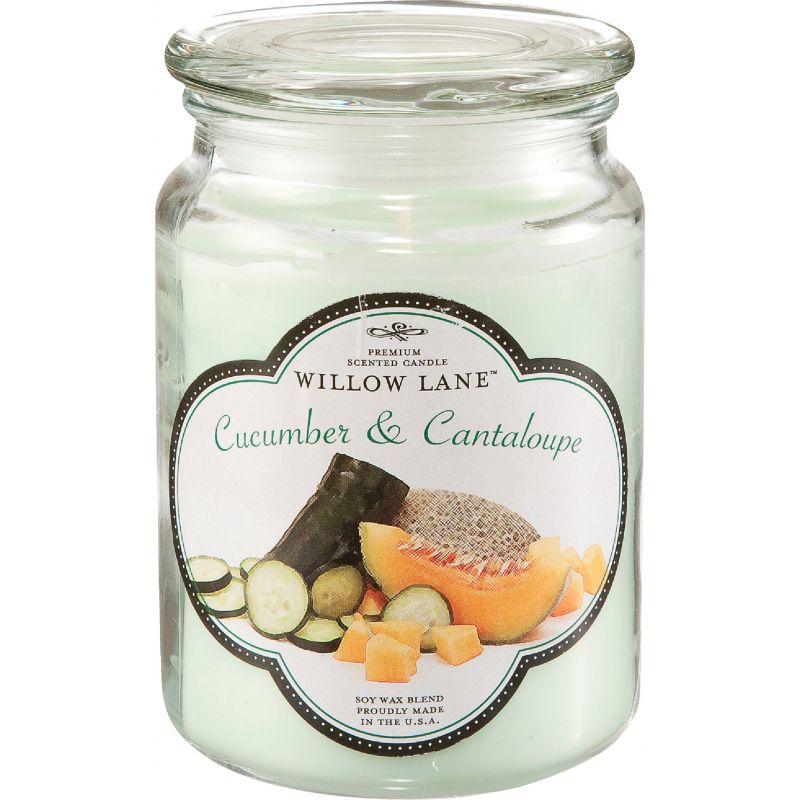 Candle-Lite Willow Lane Jar Candle Green, 19 Oz. (Pack of 4)