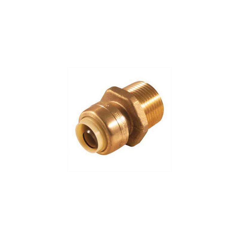 aqua-dynamic 9492-654 Adapter, 1 x 3/4 in, Push-Fit x MPT, Brass
