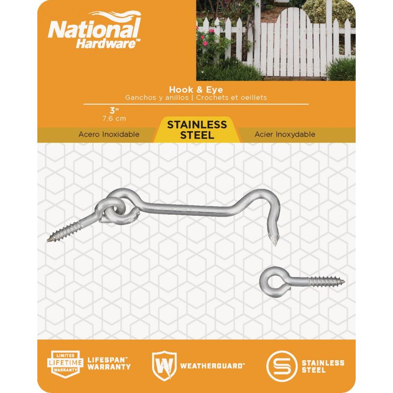 National Stainless Steel Hook And Eye