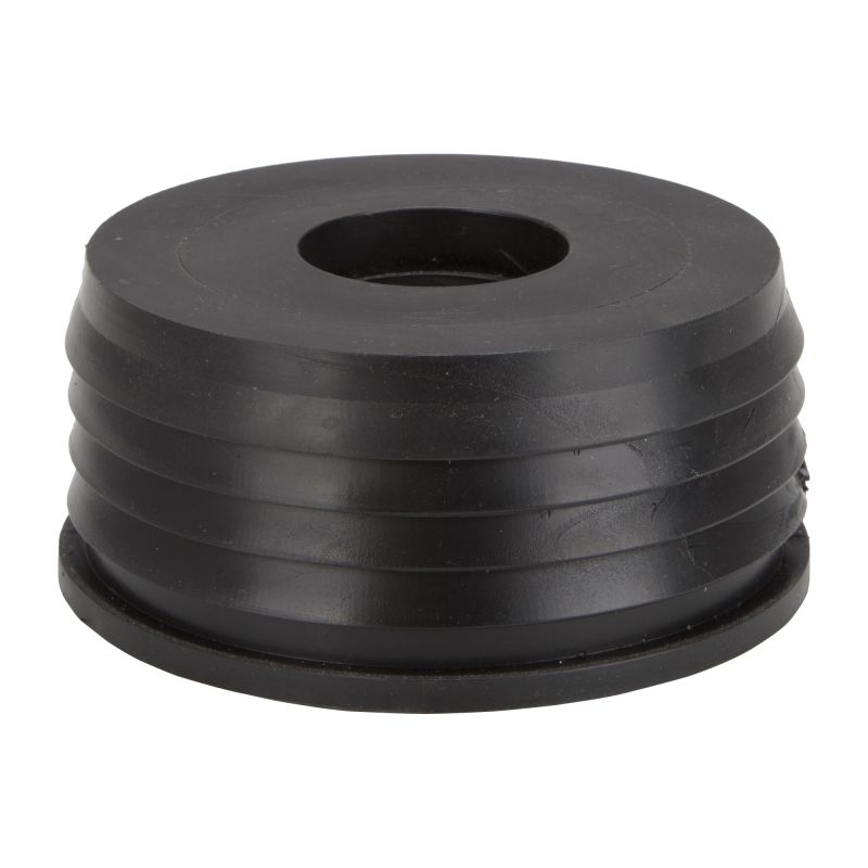 ProSource Hub Donut, 4 x 1-1/2 in, Compression, PVC, Black Black