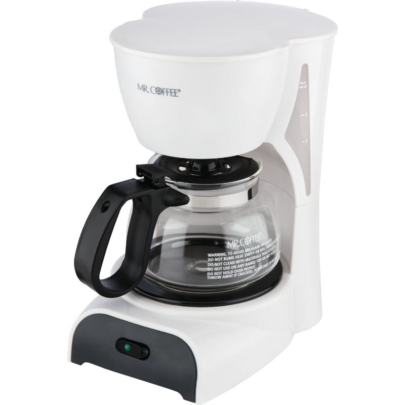 Mr Coffee 4-Cup Coffee Maker 4 Cup, White