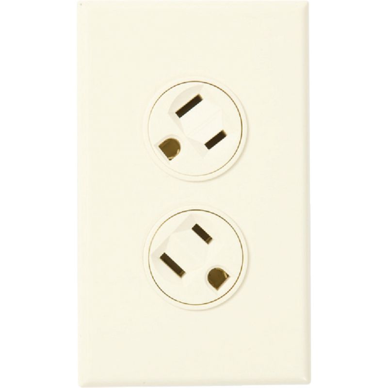 360 Electrical Rotating Duplex Outlet Ivory, 15