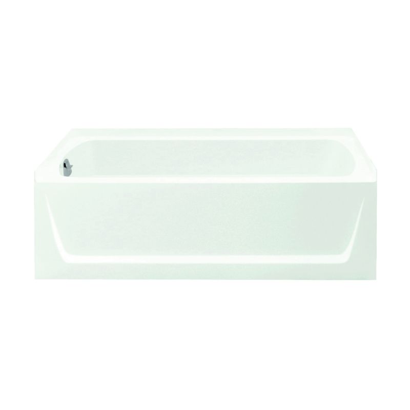Sterling Ensemble 71121110-0 Bathtub, 55 gal Capacity, 60 in L, 32 in W, 20 in H, Alcove Installation, Solid Vikrell 55 Gal, White