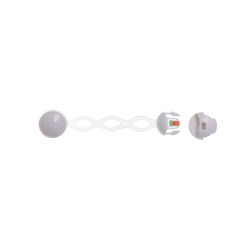 Dreambaby Ezy-Check Series L800A Safety Latch, 8 in L, 1-1/2 in W, Plastic, White White