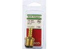 Lasco Brass Hose Barb X Male Pipe Thread Adapter 3/8&quot; MPT X 1/4&quot; Hose Barb