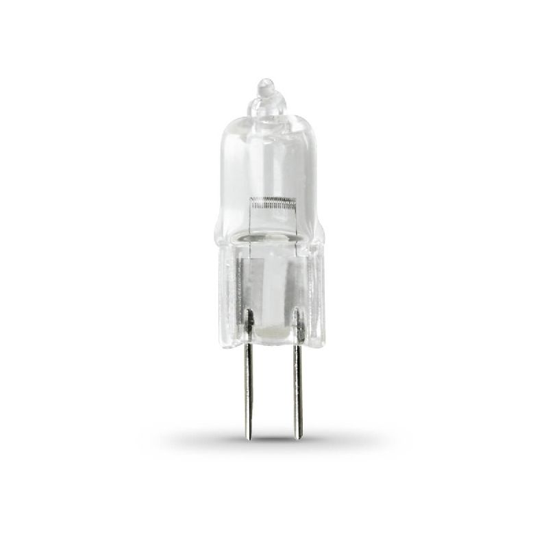 Feit Electric BPQ15T3-6/CAN Halogen Bulb, 15 W, G4 Lamp Base, JC T3 Lamp, 3000 K Color Temp, 2000 hr Average Life