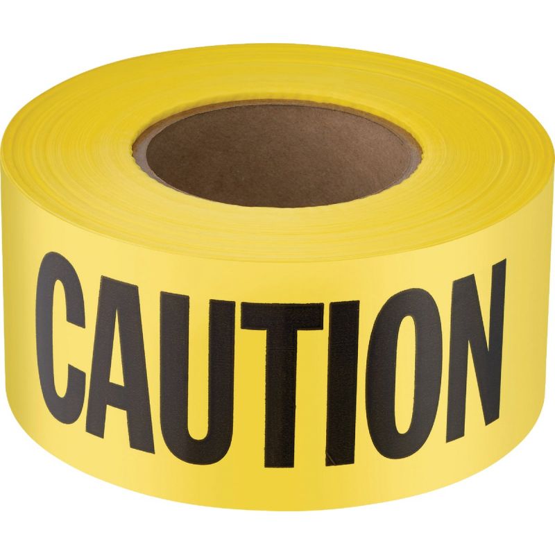 Empire Standard Caution Tape Yellow With Black Print