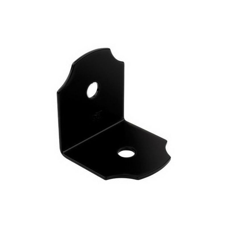National Hardware Hartley 1218BC Series N800-001 90 deg Heavy Angle, 3 in W, 3-1/4 in D, 3 in H, Steel, Black Black