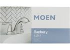 Moen Banbury 2-Lever Handle Low-Arc Bathroom Faucet with Pop-Up Banbury