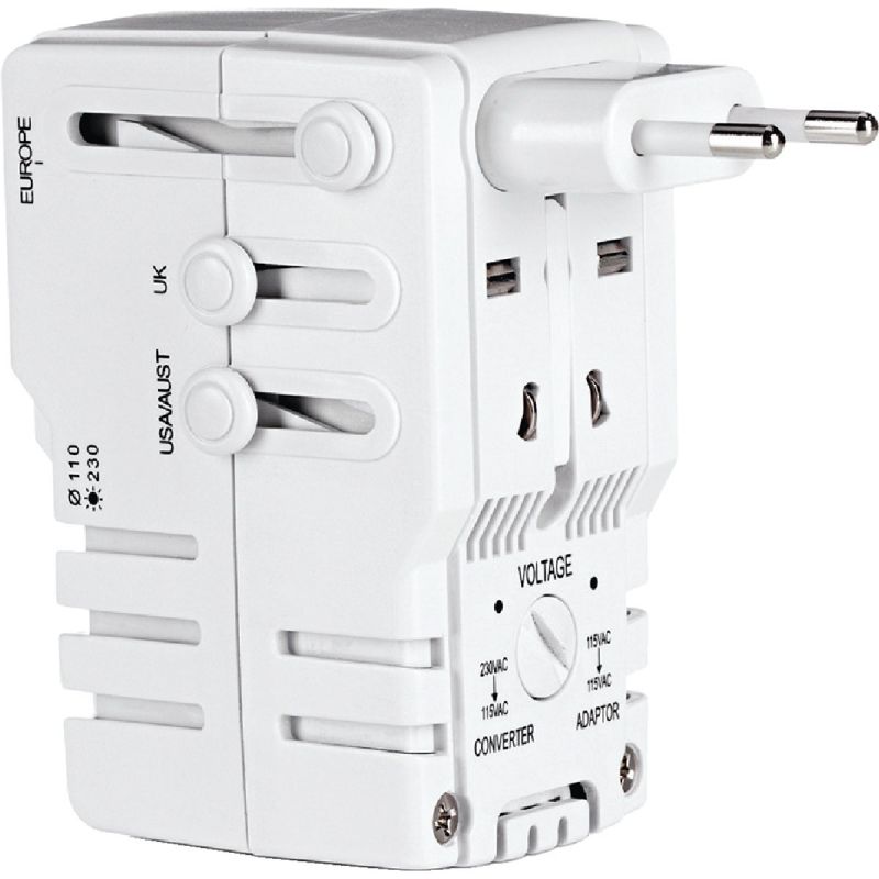 Conair Travel Smart All-In-One Foreign Plug Adapter Combination Unit