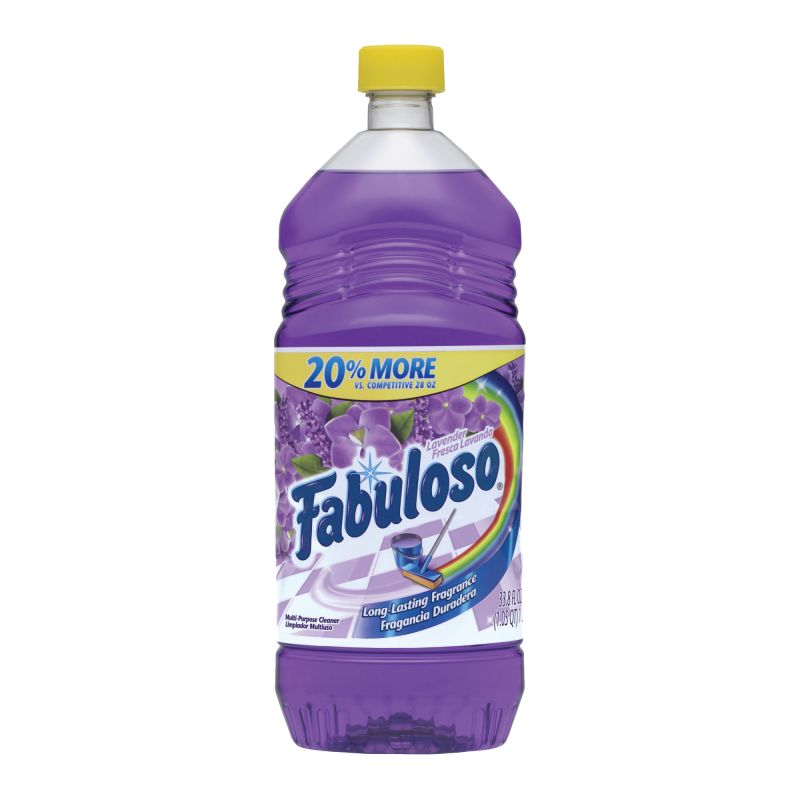Fabuloso 153096 All-Purpose Cleaner, 33.8 oz, Liquid, Lavender, Purple Purple